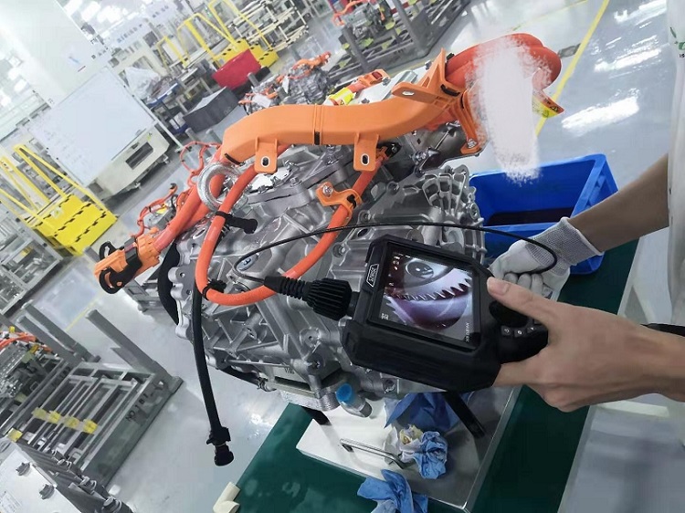 深圳市微視光電科技有限公司工業(yè)內窺鏡與新能源汽車專用驅動馬達系統(tǒng)生產商合作項目及現場演示概況